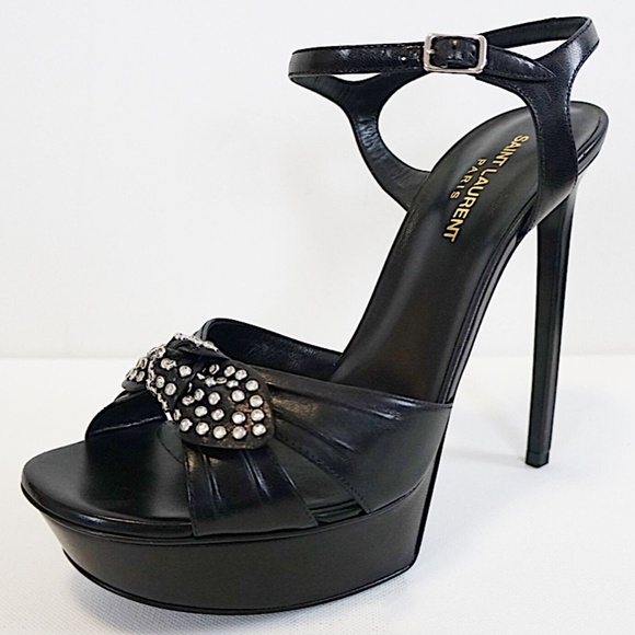 SAINT LAURENT "BIANCA" PLATFORM High STILETTO Sandal - Picture 8 of 16